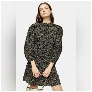 Top Shop ditzy floral mini dress US 12